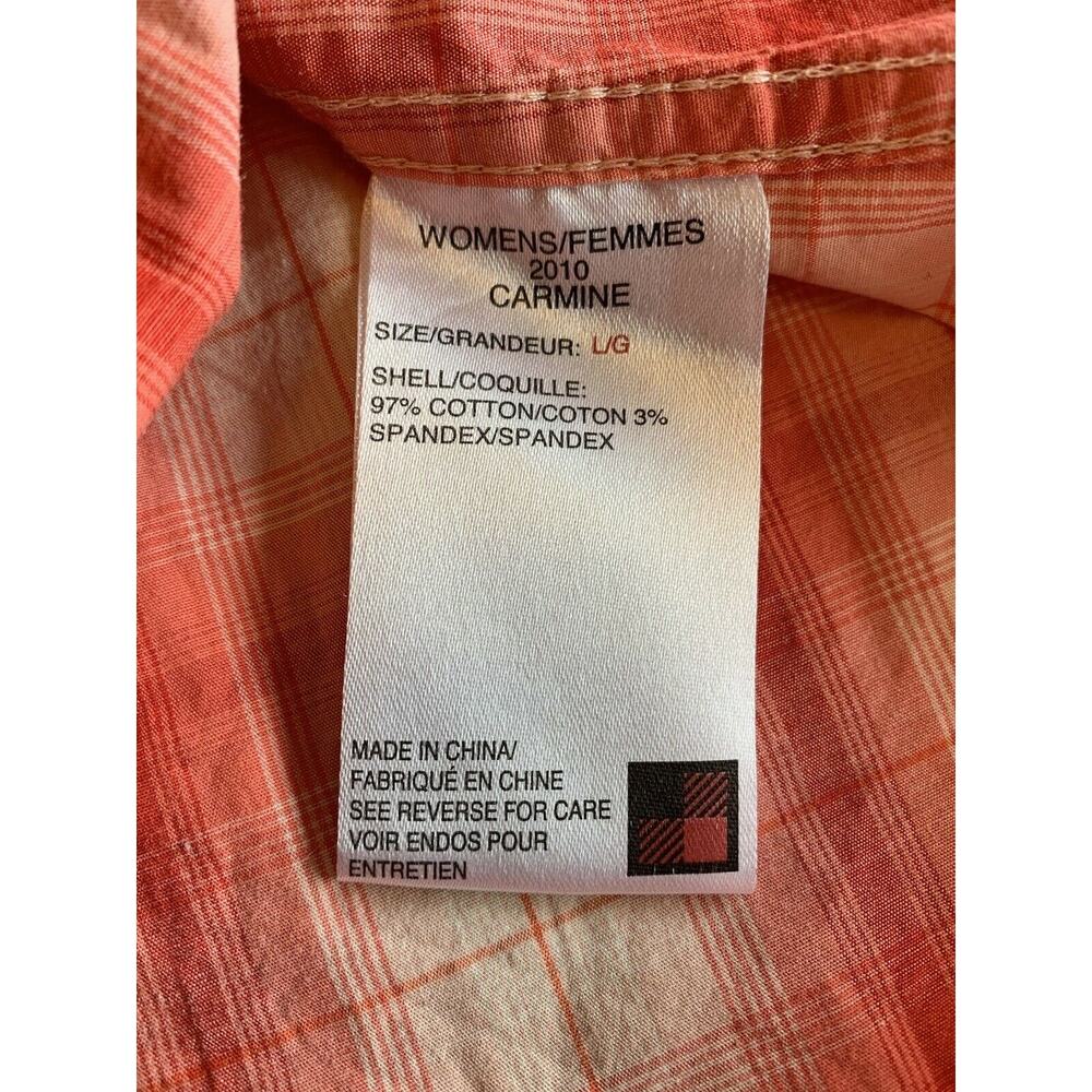 Woolrich Women’s Coral‎ Cream Plaid LS Shirt - Picture 11 of 11